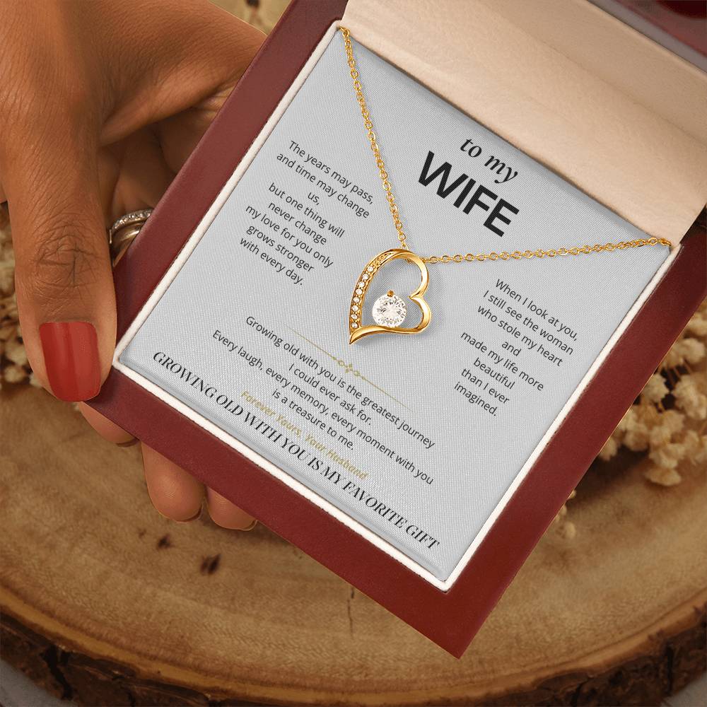 S3 - Growing Old With You – Forever Love Necklace From Husband