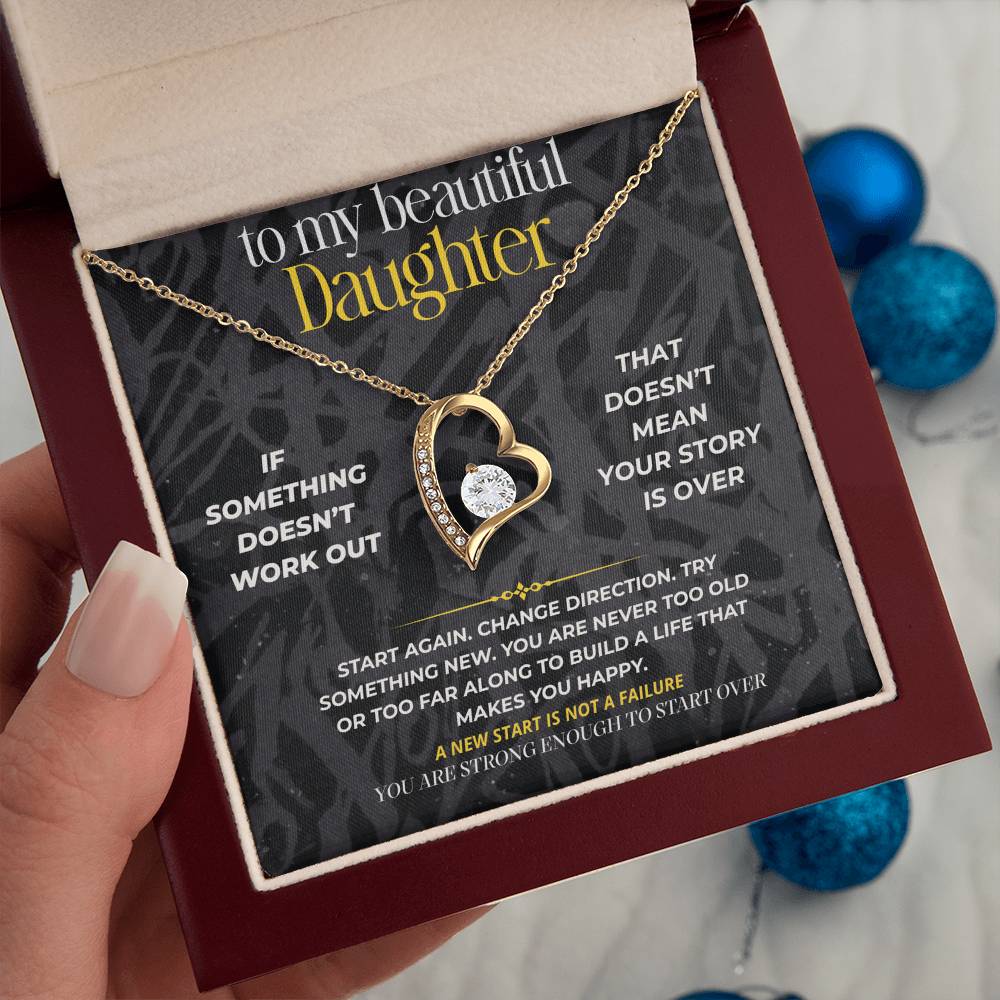 S281 - You Are Strong Enough To Start Over – Forever Love Necklace From Dad