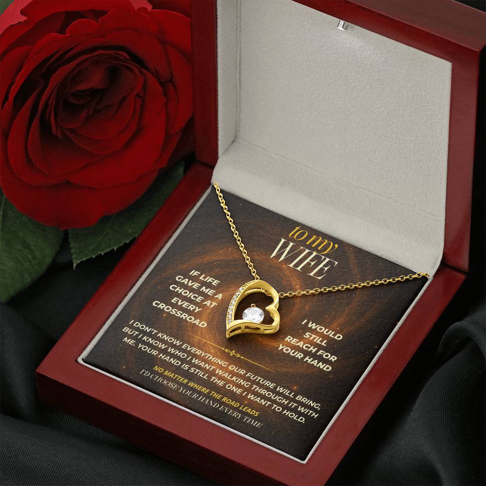 S147 - I’d Choose Your Hand Every Time – Forever Love Necklace From Husband
