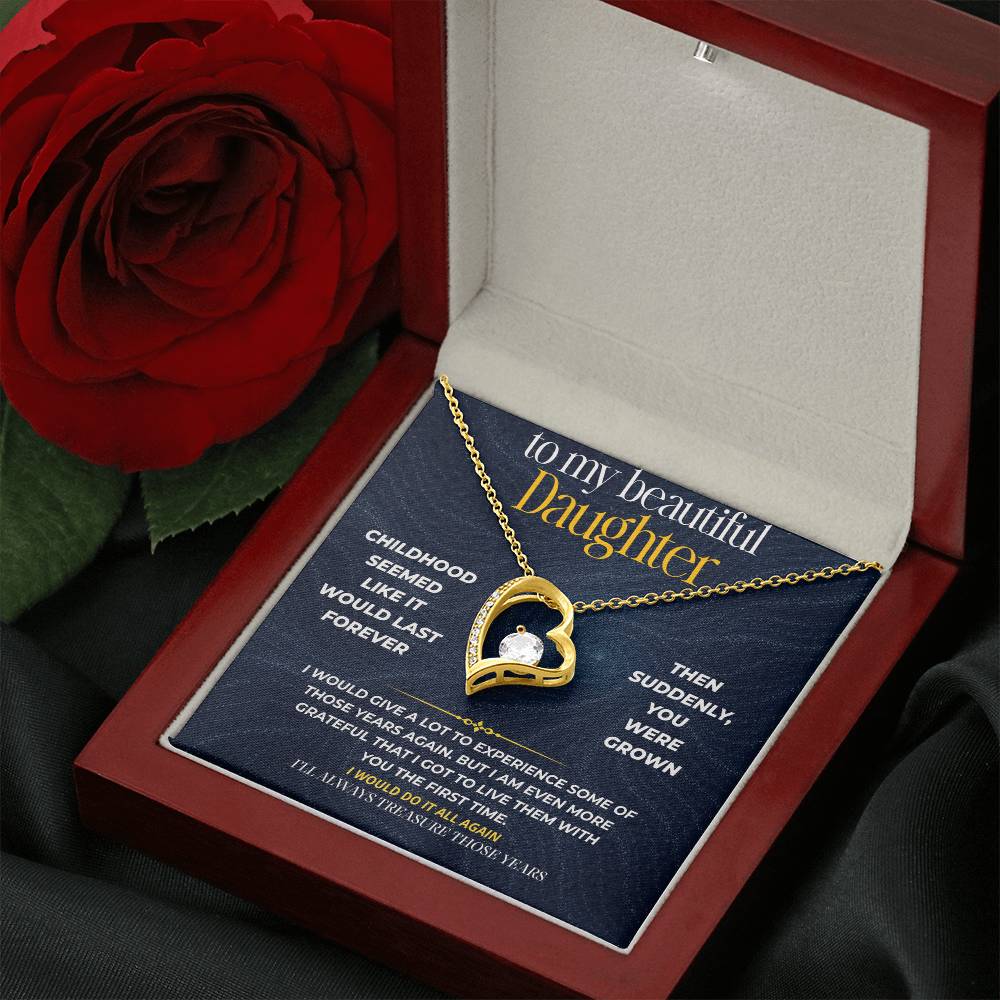 S275 - I’ll Always Treasure The Years We Had Together – Forever Love Necklace From Dad