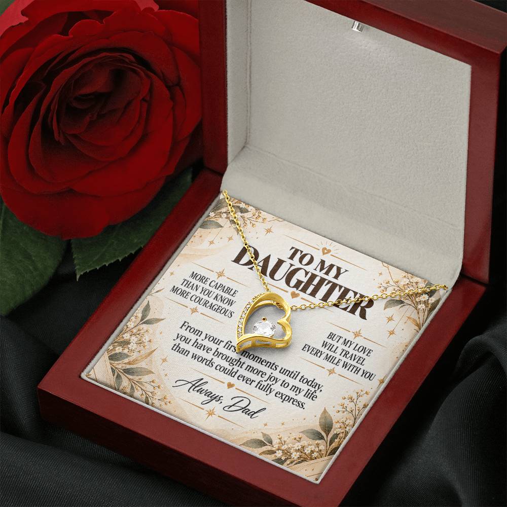 C242 - You Have A Heart Worth Protecting A Voice Worth Using And Dreams Worth Chasing - Forever Love Necklace
