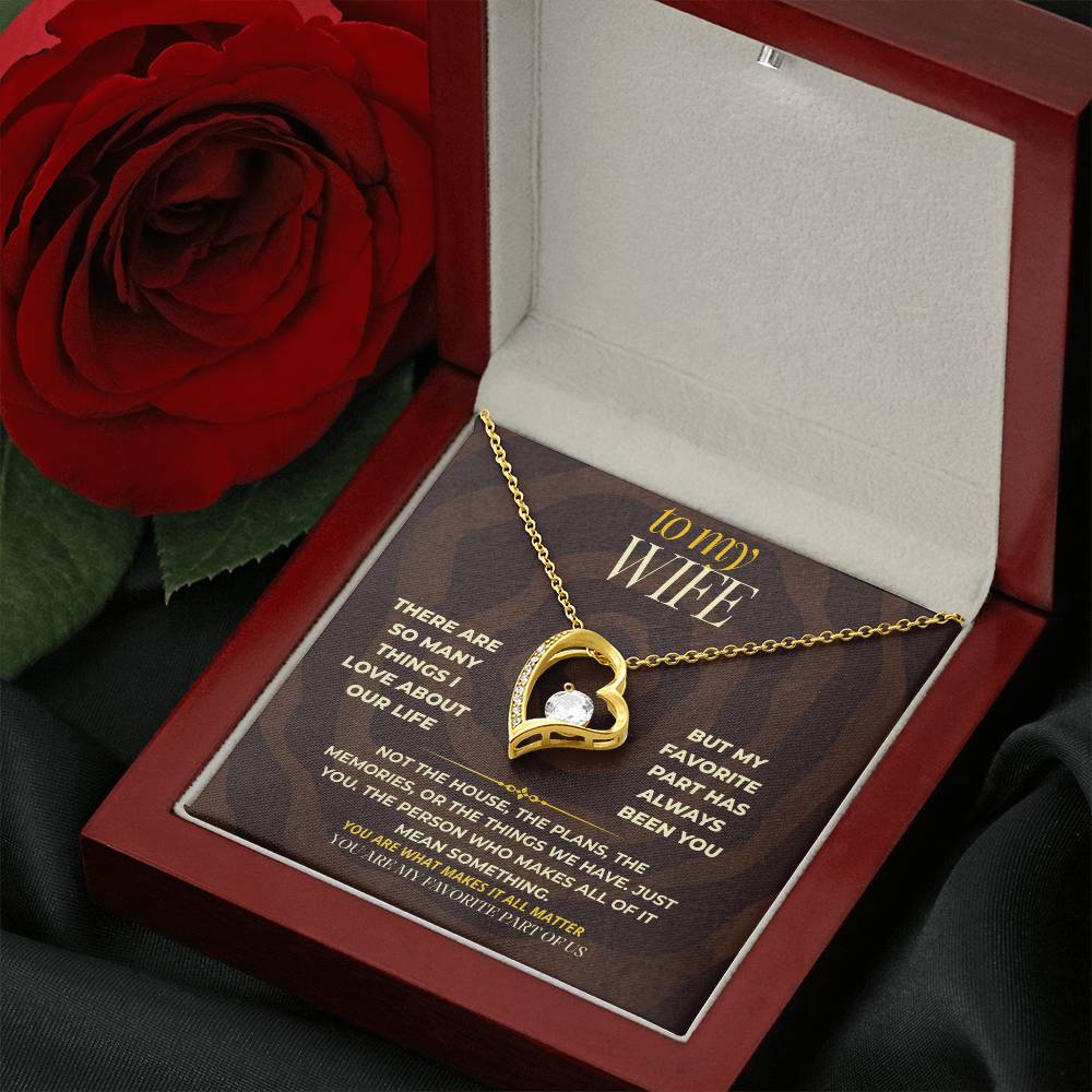 S163 - You Are My Favorite Part Of Us – Forever Love Necklace From Husband