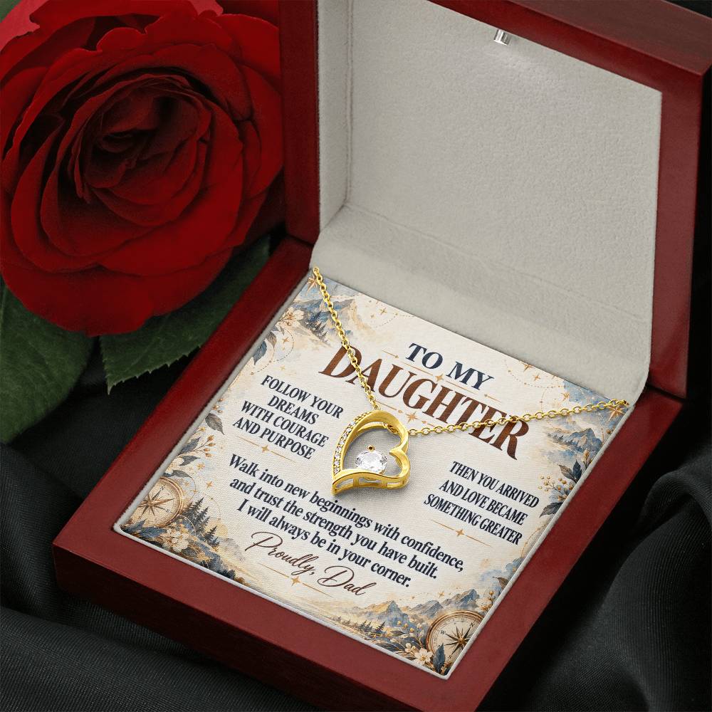 C334 - When You Feel Lost Remember The Love That Raised You Will Always Help Guide You Home - Forever Love Necklace