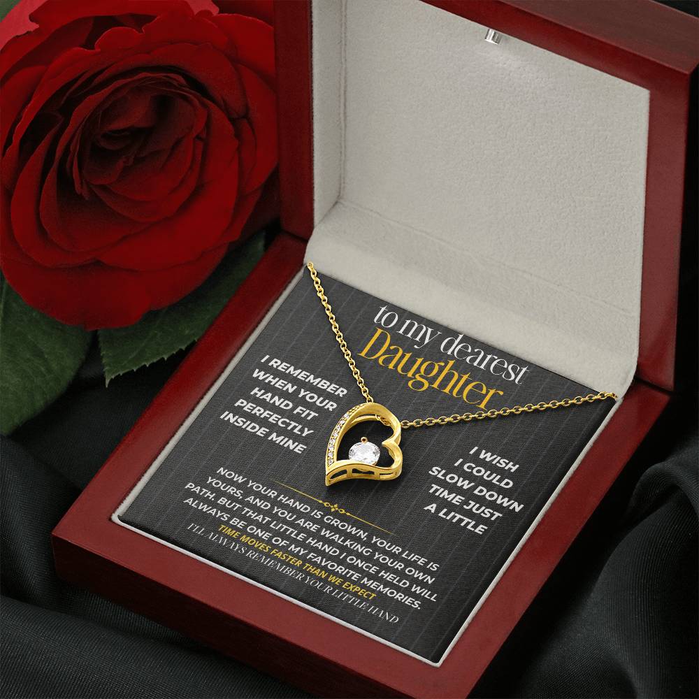 S265 - I’ll Always Remember Holding Your Little Hand – Forever Love Necklace From Dad
