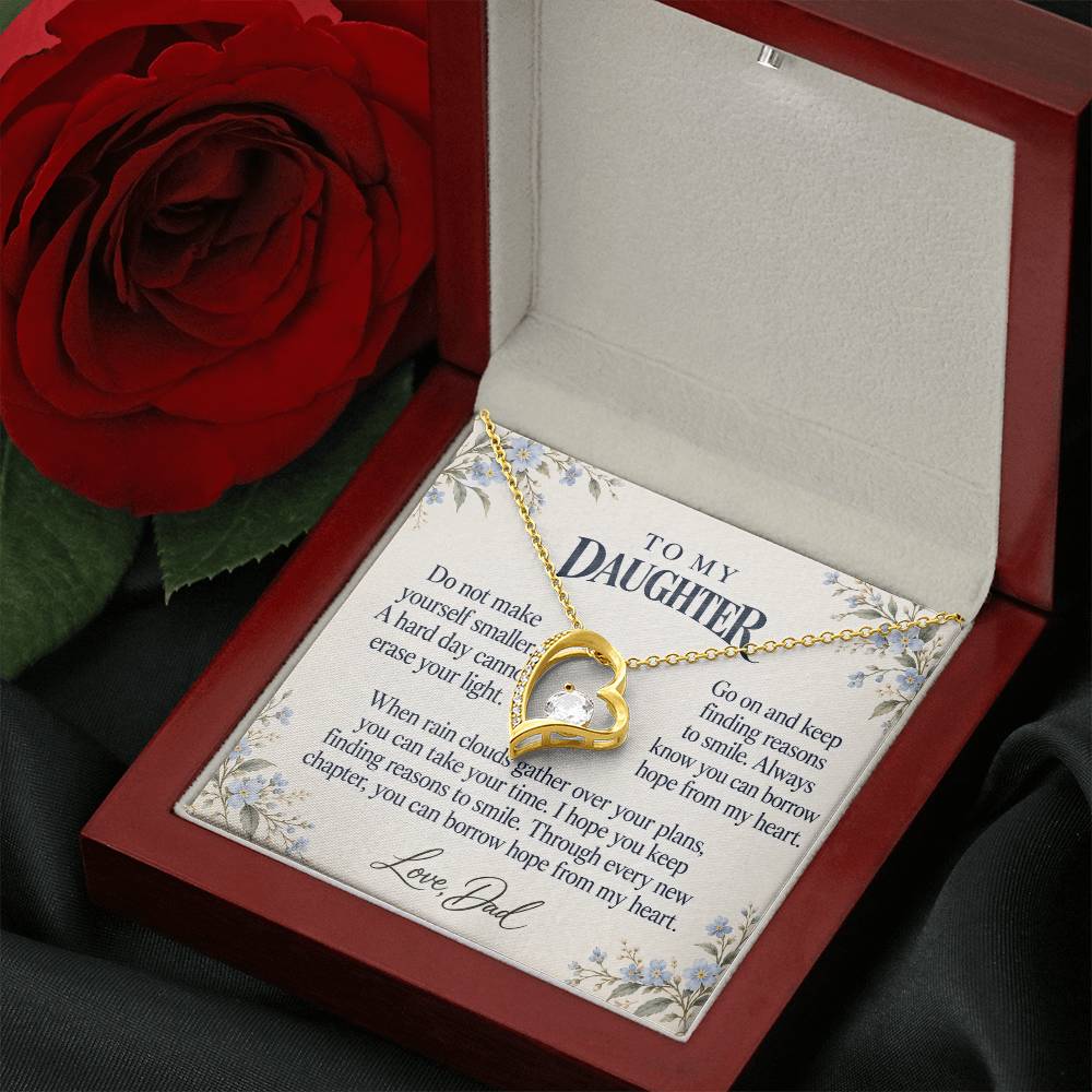 C567 - The Rainy Day We Laughed And A Promise To Carry Into New Chapters - Forever Love Necklace