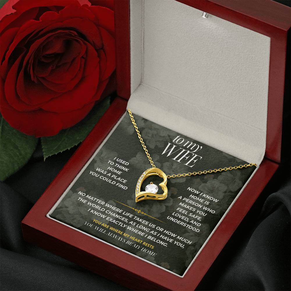 S80 - You Are My Home – Forever Love Necklace From Husband
