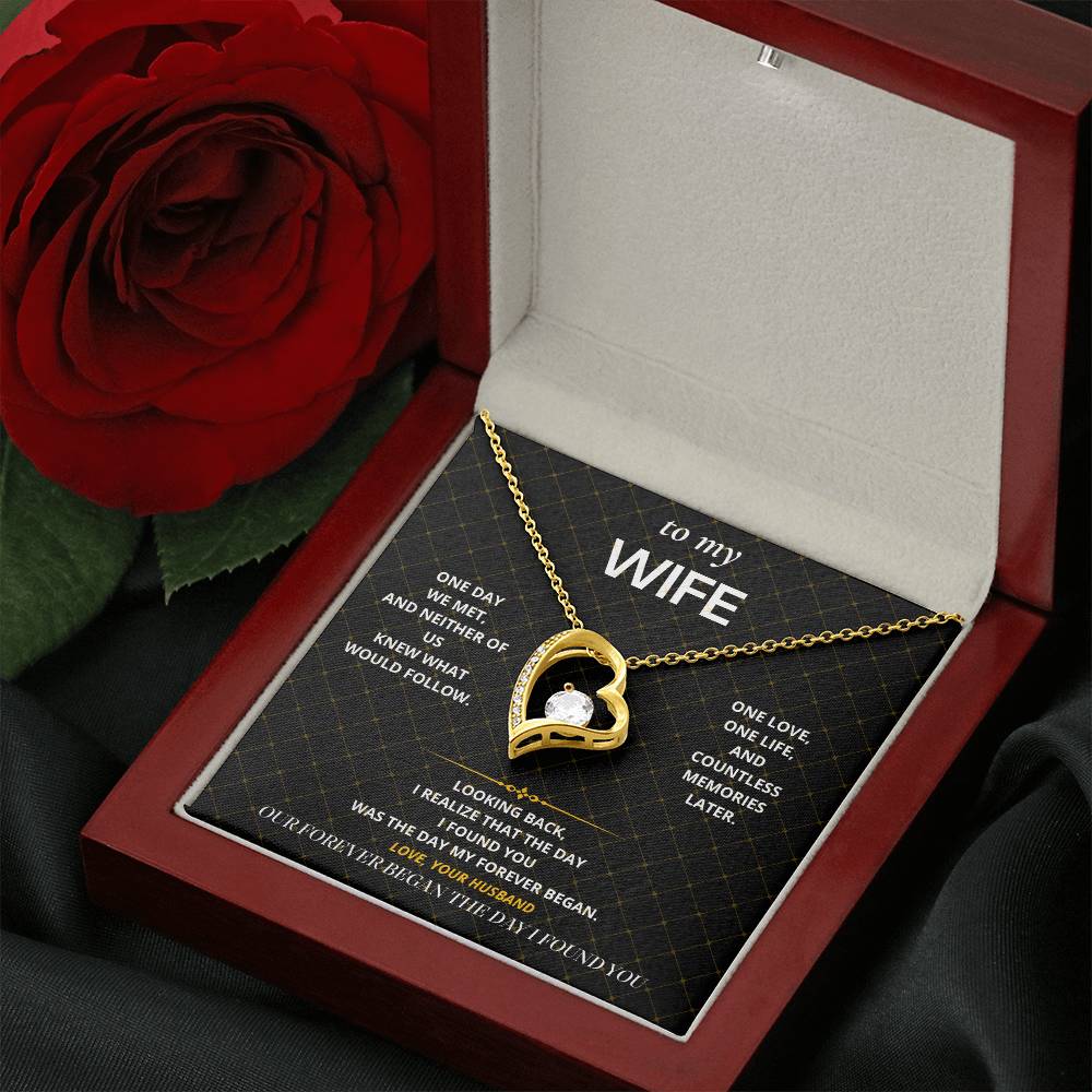 S54 - Our Forever Began – Forever Love Necklace From Husband