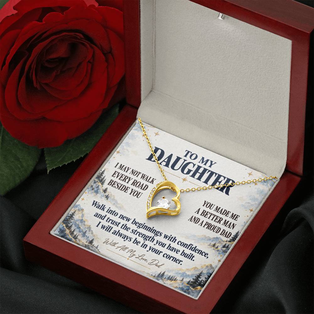 C349 - The Greatest Gift Life Gave Me Was The Chance To Love You As Your Dad - Forever Love Necklace