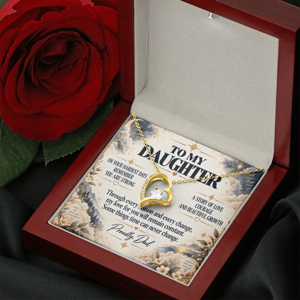 C236 - Every Step You Take Into Your Future Carries A Lifetime Of My Love Behind You - Forever Love Necklace