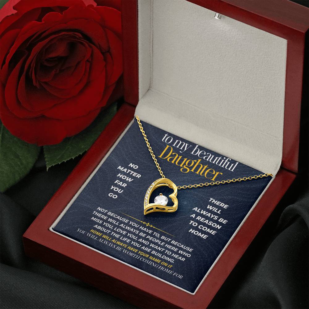 S274 - You Will Always Be Worth Coming Home For – Forever Love Necklace From Dad