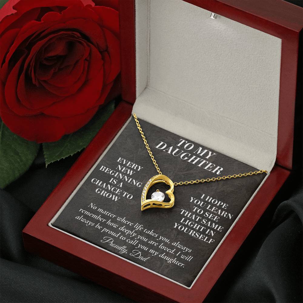 C165 - Never Doubt How Much Joy You Brought Into My Life From The Day You Arrived - Forever Love Necklace