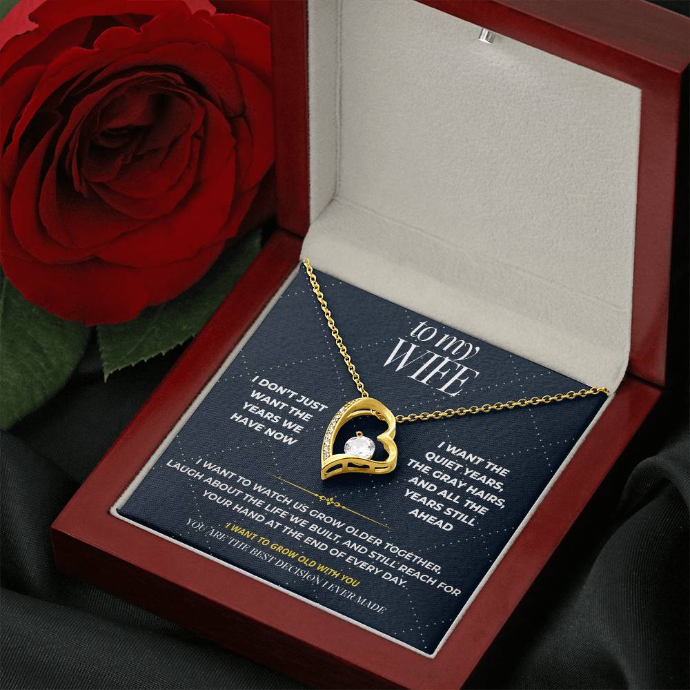 S102 - I Want To Grow Old With You – Forever Love Necklace From Husband