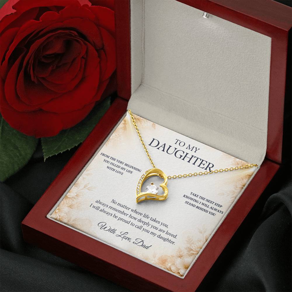 C81 - Let Your Heart Be Brave Your Dreams Be Big And Your Love For Yourself Be Strong - Forever Love Necklace
