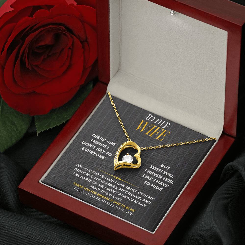 S185 - You Are The Person I Want To Tell My Secrets To – Forever Love Necklace From Husband