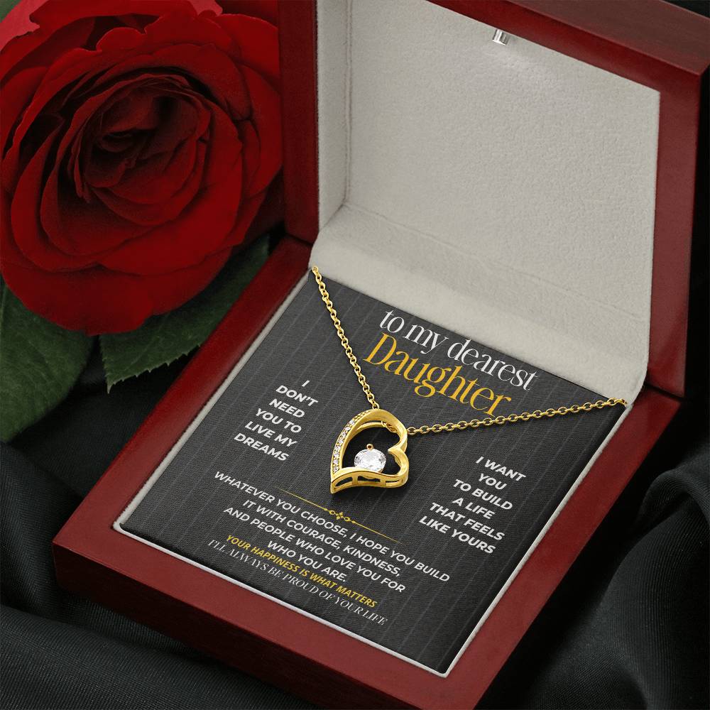 S269 - I’ll Always Be Proud Of The Life You Build – Forever Love Necklace From Dad