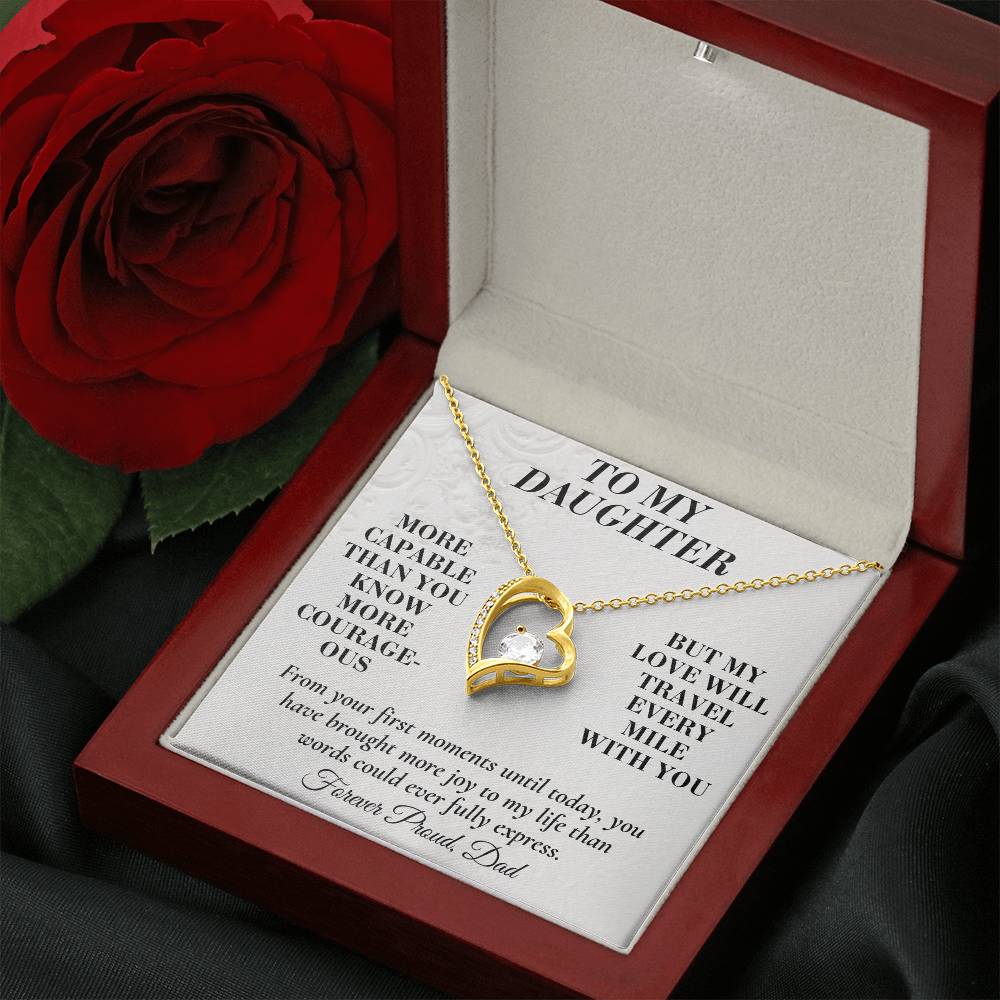 C167 - You Are More Capable More Courageous And More Loved Than You Could Ever Imagine - Forever Love Necklace