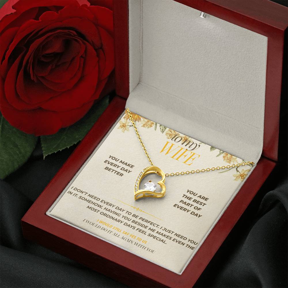 S121 - You Are The Best Part Of Every Day – Forever Love Necklace From Husband