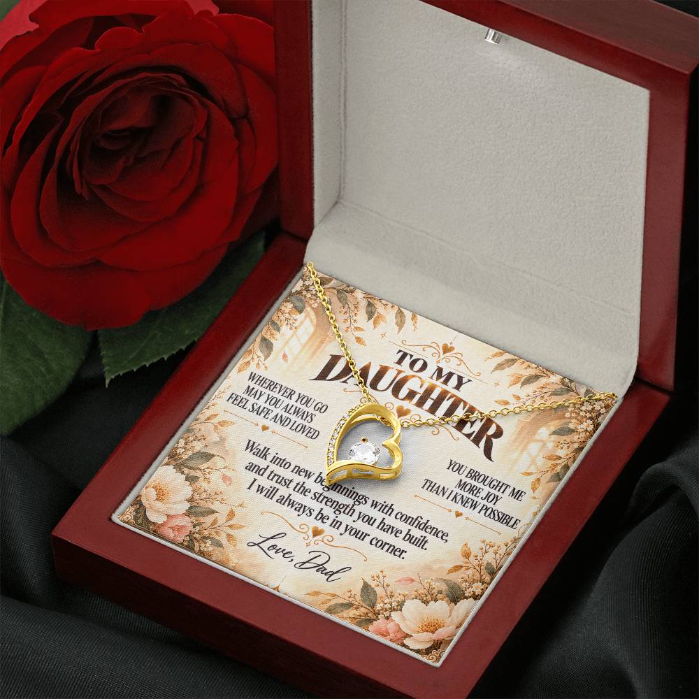 C339 - May You Always Choose The Life That Makes Your Heart Feel Free Brave And Fully Alive - Forever Love Necklace