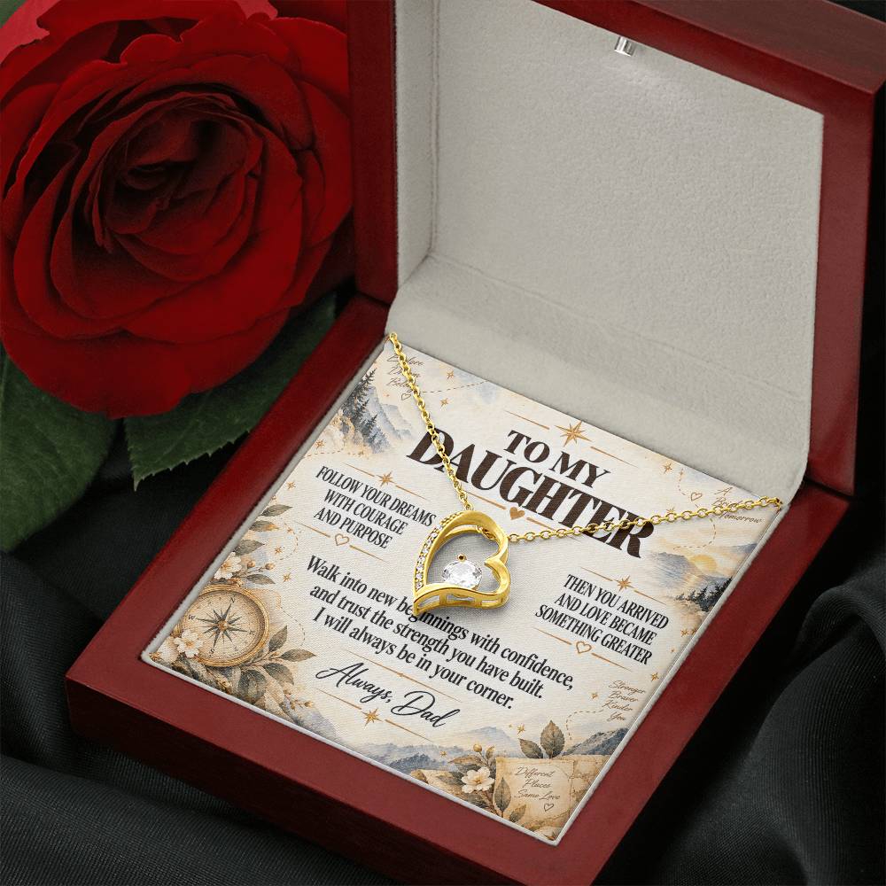 C234 - When You Feel Lost Remember The Love That Raised You Will Always Help Guide You Home - Forever Love Necklace