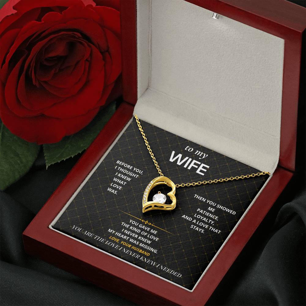 S57 - The Love I Never Knew I Needed – Forever Love Necklace From Husband