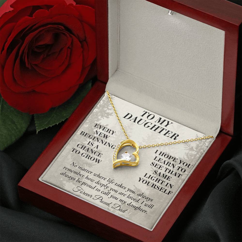 C191 - My Arms May Not Always Reach You But My Love Will Never Stop Holding You - Forever Love Necklace