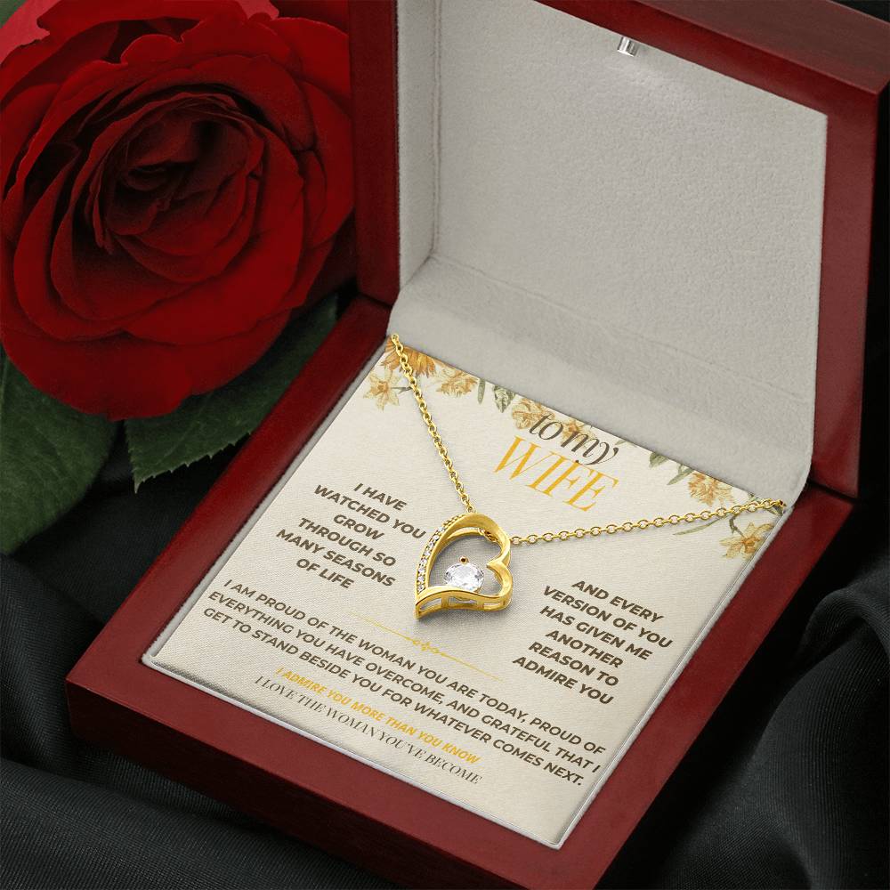 S129 - I Love The Woman You’ve Become – Forever Love Necklace From Husband
