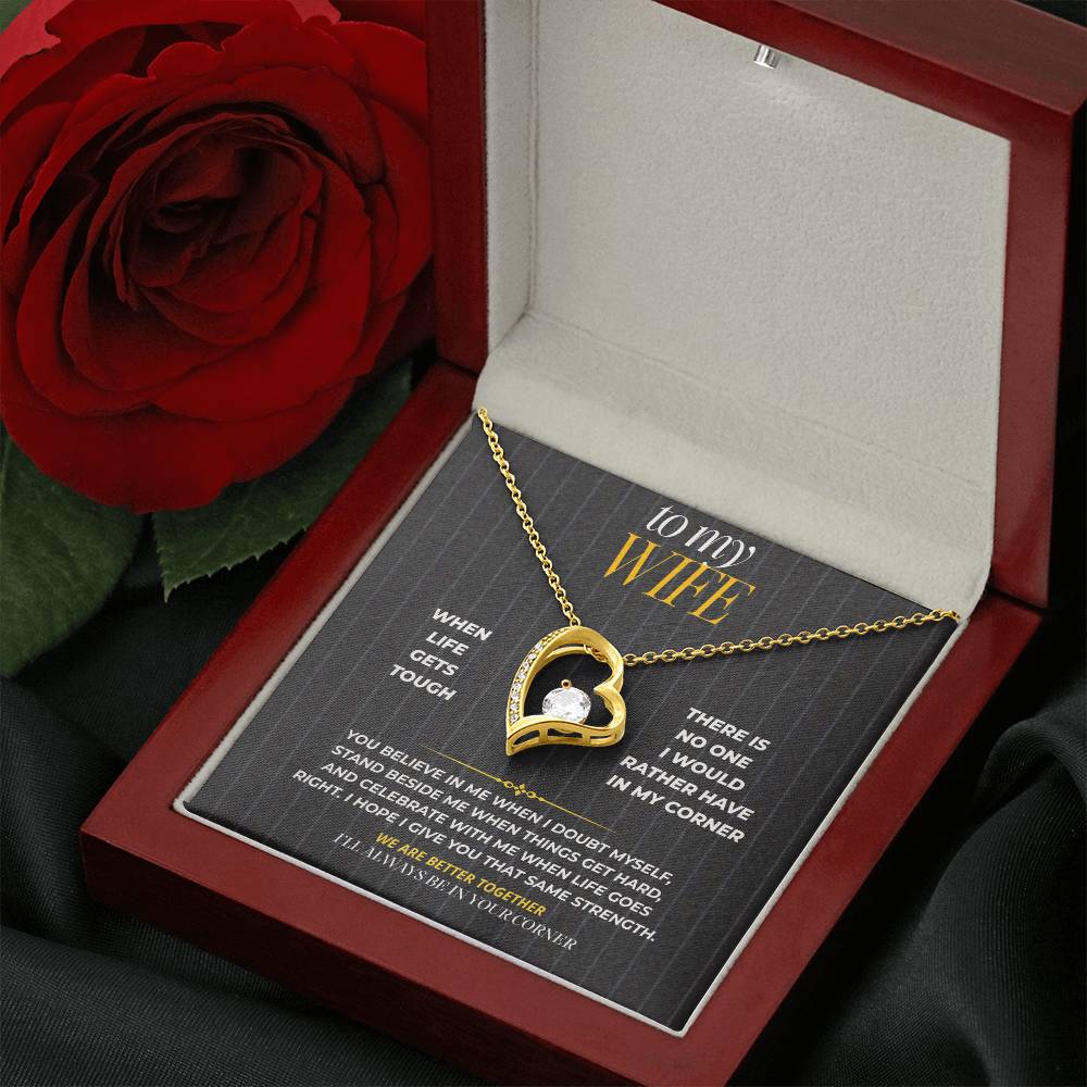 S187 - You Are The Person I Want In My Corner – Forever Love Necklace From Husband