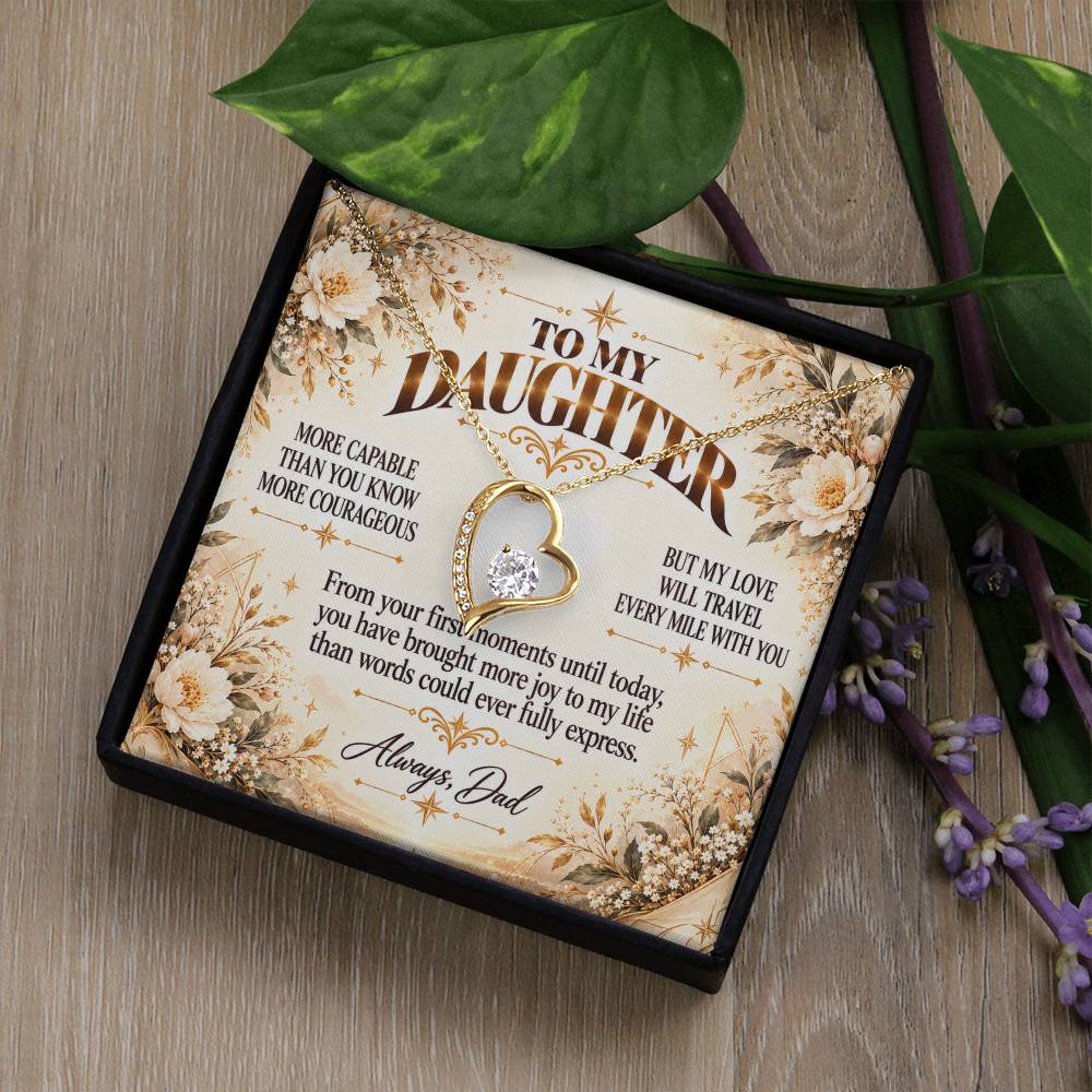 C442 - You Have A Heart Worth Protecting A Voice Worth Using And Dreams Worth Chasing - Forever Love Necklace