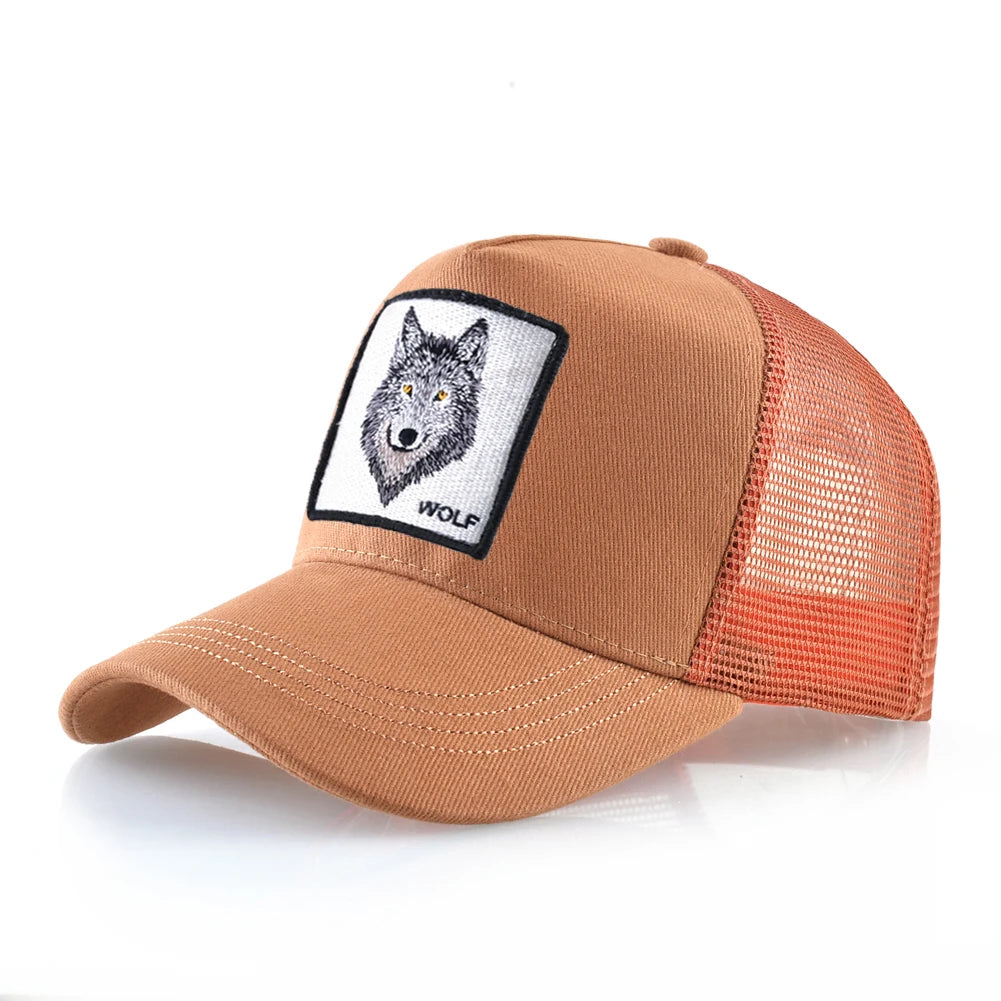 Baseball Caps Men Snapback Hip Hop Hats With Eagle Patch Streetwear Trucker Caps Women Spring Summer Breathable Mesh Visor Bones