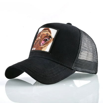 Baseball Caps Men Snapback Hip Hop Hats With Eagle Patch Streetwear Trucker Caps Women Spring Summer Breathable Mesh Visor Bones