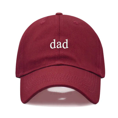 New dad mom Embroidery Soft Cotton Baseball Cap Fashion Women Men Hat Sport Visors Snapback Cap Sun Hat Breathable Outdoor Caps