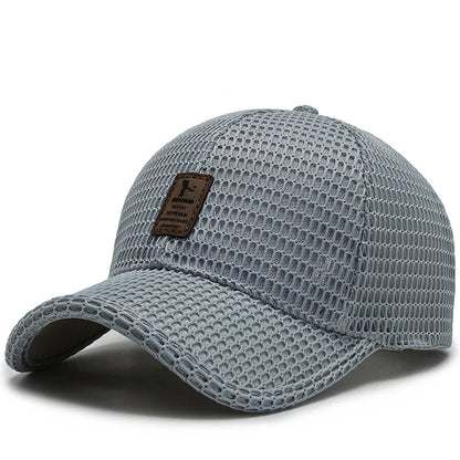 Men'S New Fashion Baseball Cap Summer Breathable Full Net Shade Fishing Cap Outdoor Leisure Sports Cap