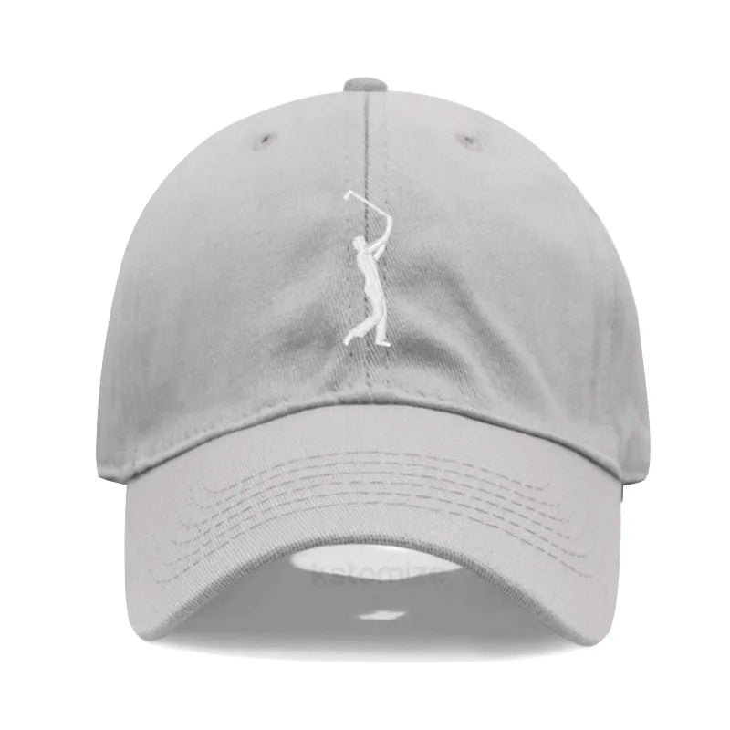 Play Golf Embroidery Baseball Cap For Men Women Washed Cotton Dad Hat Adjustable Unisex Casual Sports Caps