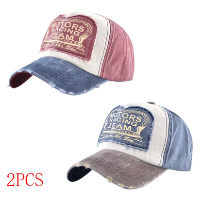 Vintage Washed Denim Baseball Cap For Men And Women Snapback Trucker Hat With Letter Patch Spring Autumn Unisex Hip Hop Cap