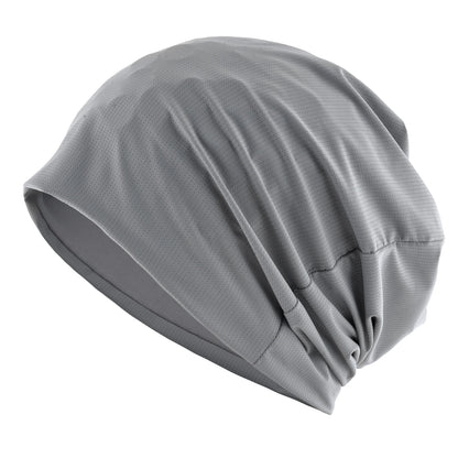 Spring Summer Unisex Skullies Beanies Double-Layer Breathable Mesh Soft Cool-Touch Solid Hat Men Outdoor Casual Sports Hat Women