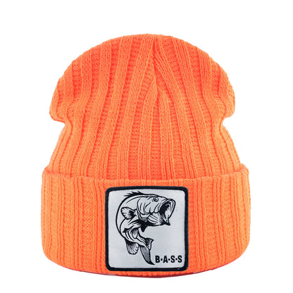 Knitted Skullies Beanie With Animals Patch Men Women Outdoor Casual Sport Hats Autumn Winter Solid Color Hip Hop Beanies