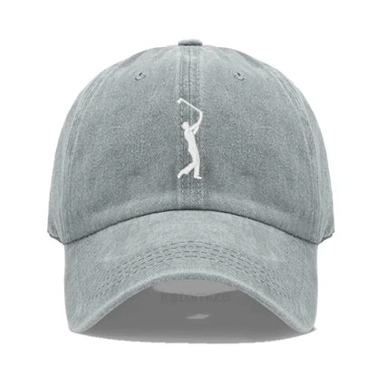 Play Golf Embroidery Baseball Cap For Men Women Washed Cotton Dad Hat Adjustable Unisex Casual Sports Caps