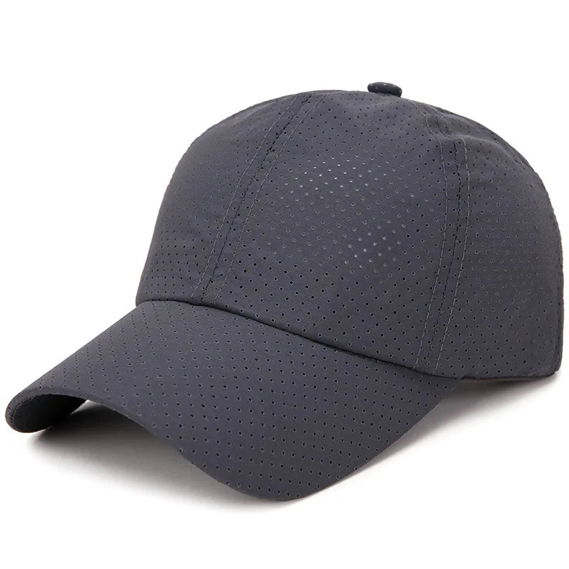 Summer Women Men Mesh Baseball Cap Snapback Sunhat Outdoor Breathable Golf Fishing Hats Quick Dry Waterproof Sport Sunscreen Hat