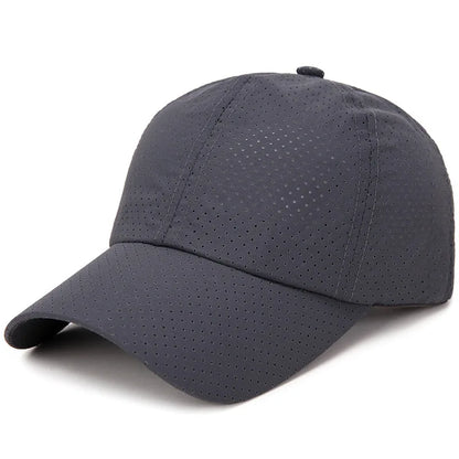 Summer Women Men Mesh Baseball Cap Snapback Sunhat Outdoor Breathable Golf Fishing Hats Quick Dry Waterproof Sport Sunscreen Hat