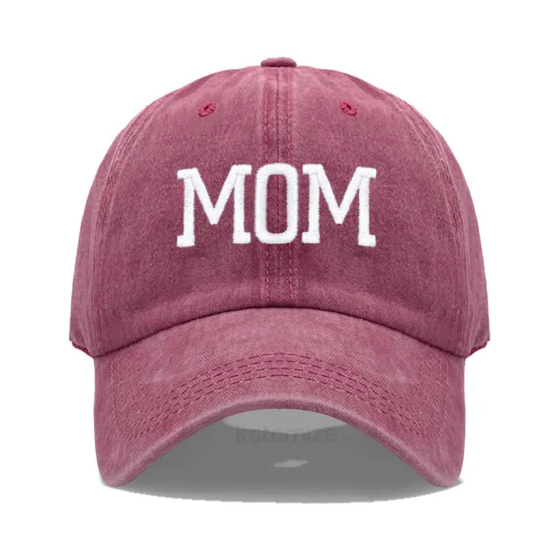 DAD MOM Embroidery Baseball Cap Fashion Women Men Hat Sport Visors Snapback Cap Sun Hat Breathable Outdoor Caps
