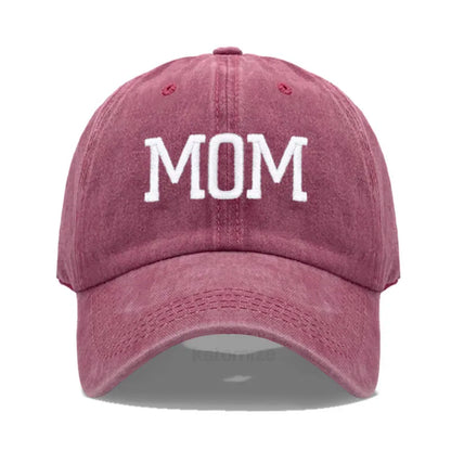 DAD MOM Embroidery Baseball Cap Fashion Women Men Hat Sport Visors Snapback Cap Sun Hat Breathable Outdoor Caps