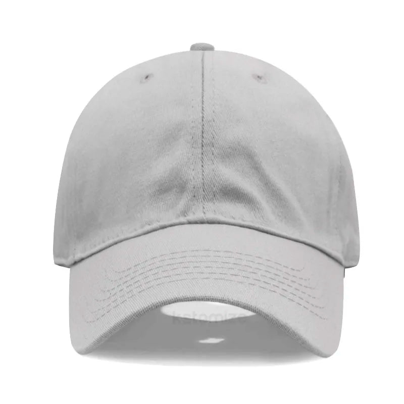 Solid Color Baseball Cap Women's Plain Sport Golf Cap for Man Washed Cotton Dad Hat Sun Hats
