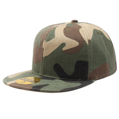 Fashion Unisex Baseball Cap Men Women Hip-hop Flat-brimmed Cap Outdoor Snapback Hat Flat Brim Trendy Leisure Adjustable Sun Hats