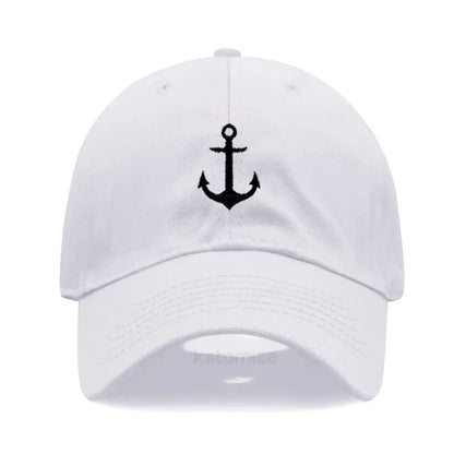 Anchor Embroidered Baseball Cap for Women Men Fashion Adjustable Soft Washed Cotton Dad Hat Unisex Classic Golf Caps