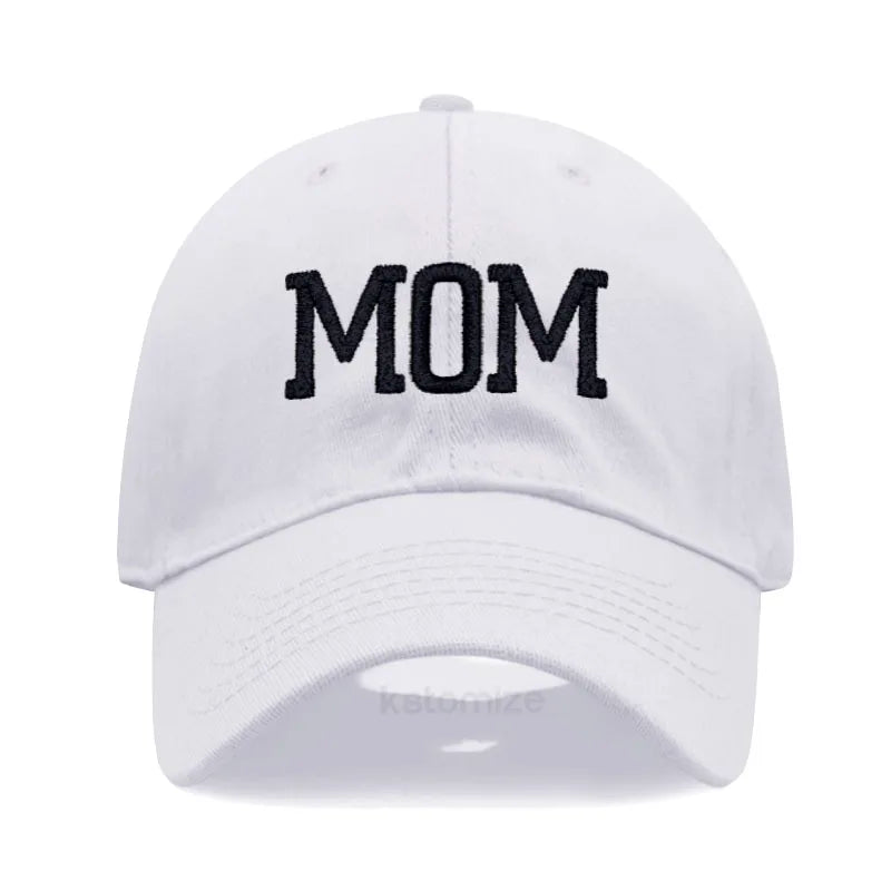 DAD MOM Embroidery Baseball Cap Fashion Women Men Hat Sport Visors Snapback Cap Sun Hat Breathable Outdoor Caps