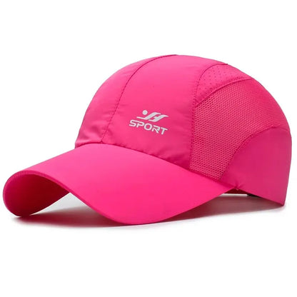 Spring Summer New Sports Hats Men's Sun Hats Outdoor Quick Drying Fabric Baseball Net Caps Sunscreen Breathable Caps