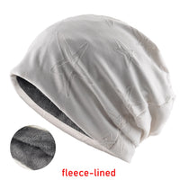 White Fleece-lined