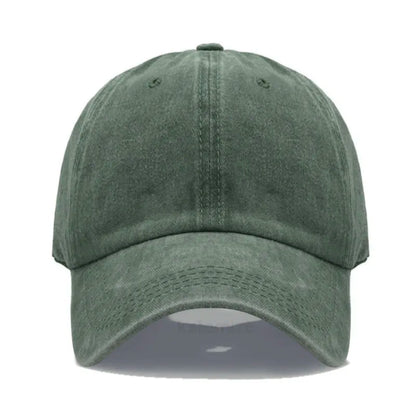 Solid Color Baseball Cap Women's Plain Sport Golf Cap for Man Washed Cotton Dad Hat Sun Hats