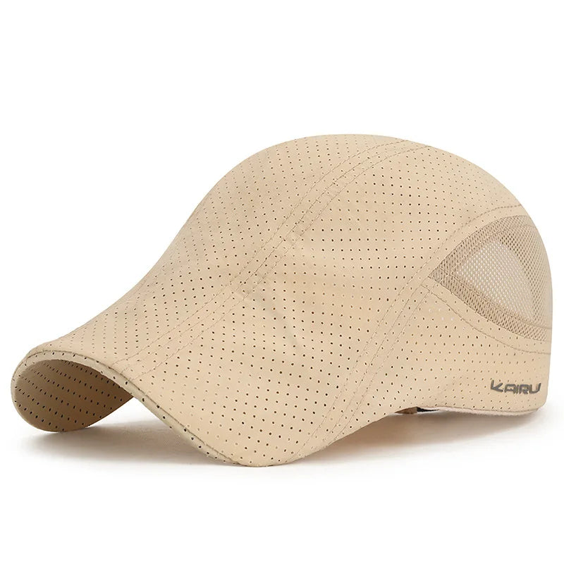 New Laser Perforated Breathable Forward Hat For Men's Sunshade Bailey Cap In Summer
