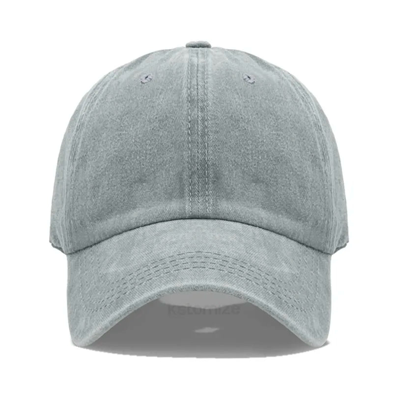 Solid Color Baseball Cap Women's Plain Sport Golf Cap for Man Washed Cotton Dad Hat Sun Hats